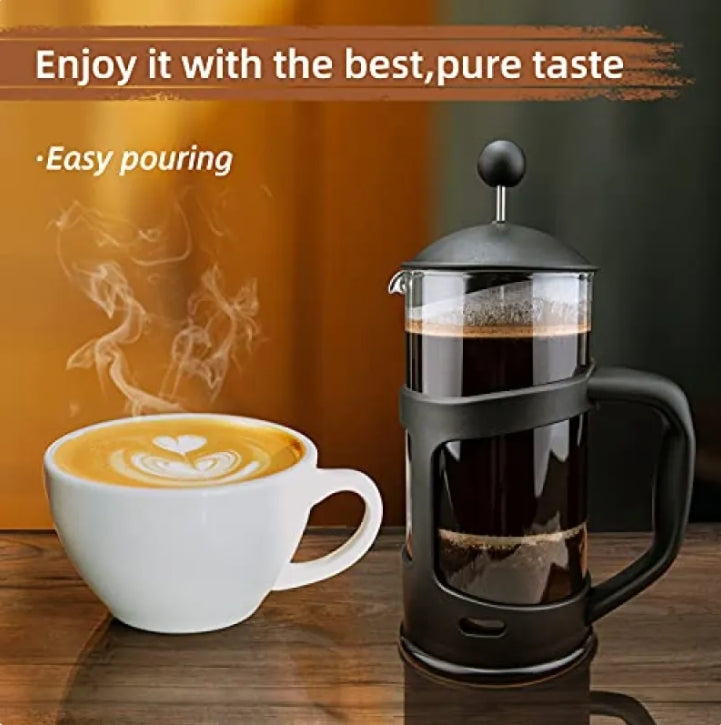 Mini French Press Coffee Maker 1 Cups, 12oz Coffee Press, Perfect For Coffee Lover Gifts Morning Coffee