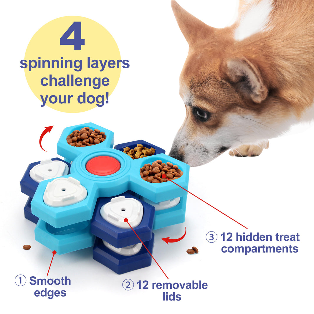 Layers Slow Feeder Puzzle Dog Bowls Assemble Slow Eating Bowl For Dogs Non-slip Interactive Dog Puzzle Game Slow Bowl Pet Products
