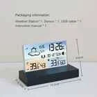 Digital Thermometer Indoor &Outdoor Weather Station Wireless Clock Calendar