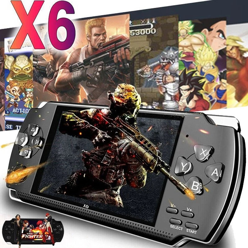64 Bit 4.3" PSP Handheld Game Player 10000+ Games8GB X6 Portable Console Player