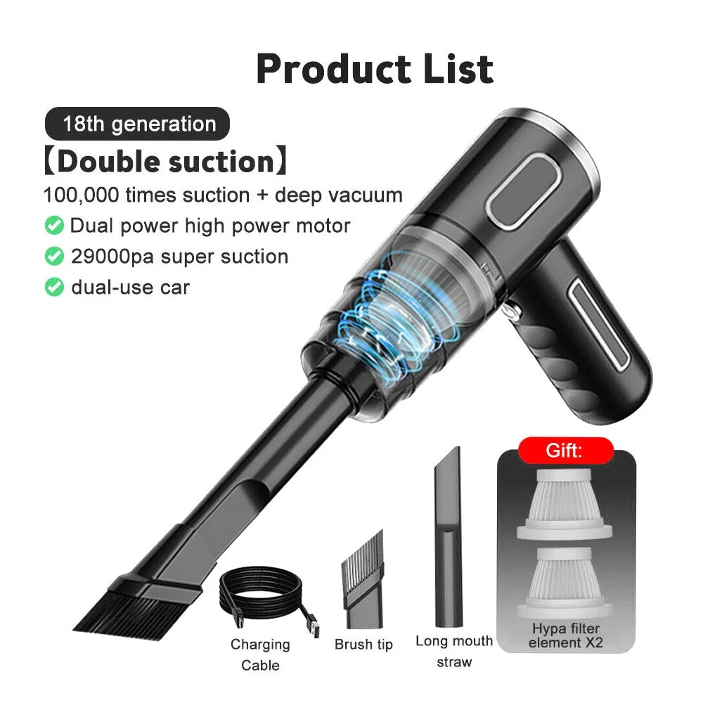 29,000Pa Cordless Handheld Vacuum & Air Duster