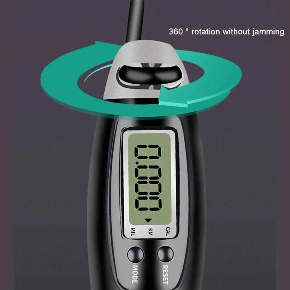 Cordless Skipping Rope for Fitness - Digital LCD Display