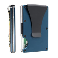 Aluminum alloy card clip anti-theft brush metal card bag metal card sleeve ultra-thin men's wallet