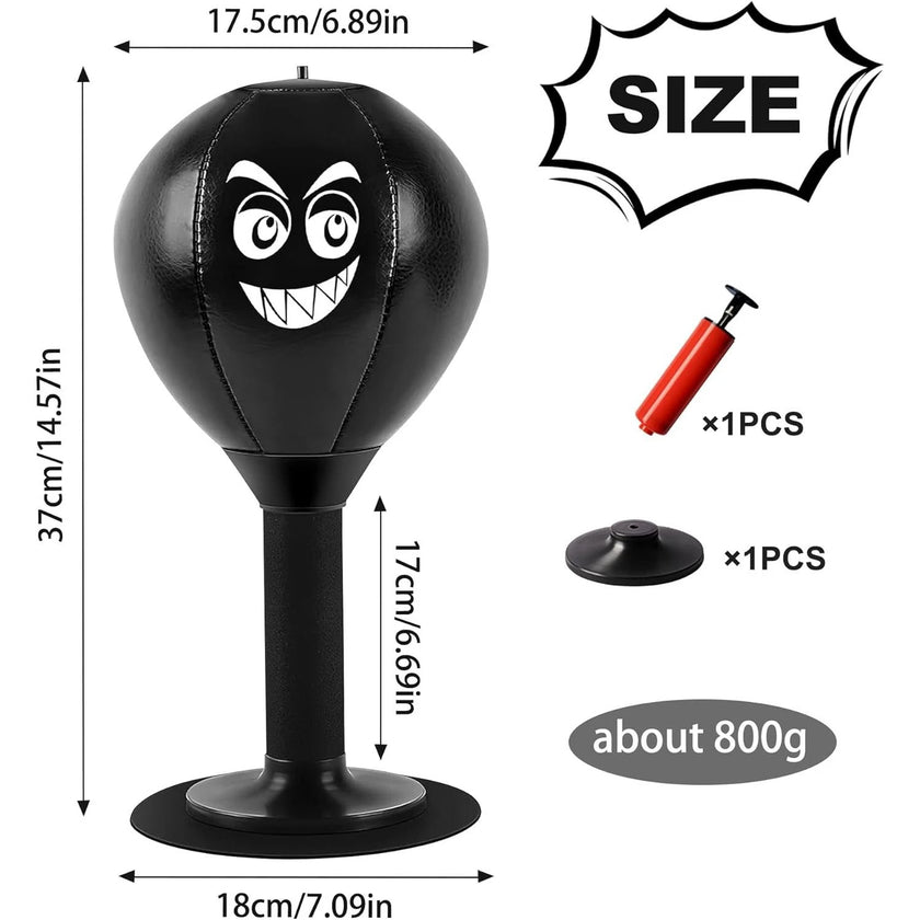Desktop Punching Bag with Suction Base – Stress Relief Desk Toy