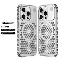 Suitable for iPhone15 mobile phone case cooling magnetic Aromatherapy Breathable net skin touch Apple 15promax protective case PC