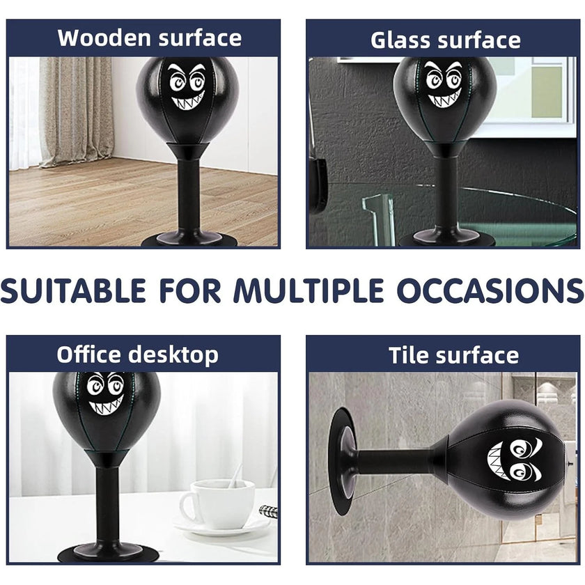 Desktop Punching Bag with Suction Base – Stress Relief Desk Toy