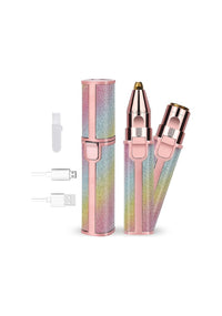 Lameila 2-in-1 Facial Hair Remover & Eyebrow Trimmer – USB Rechargeable