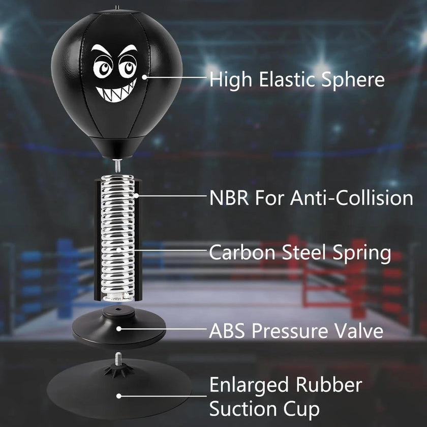 Desktop Punching Bag with Suction Base – Stress Relief Desk Toy