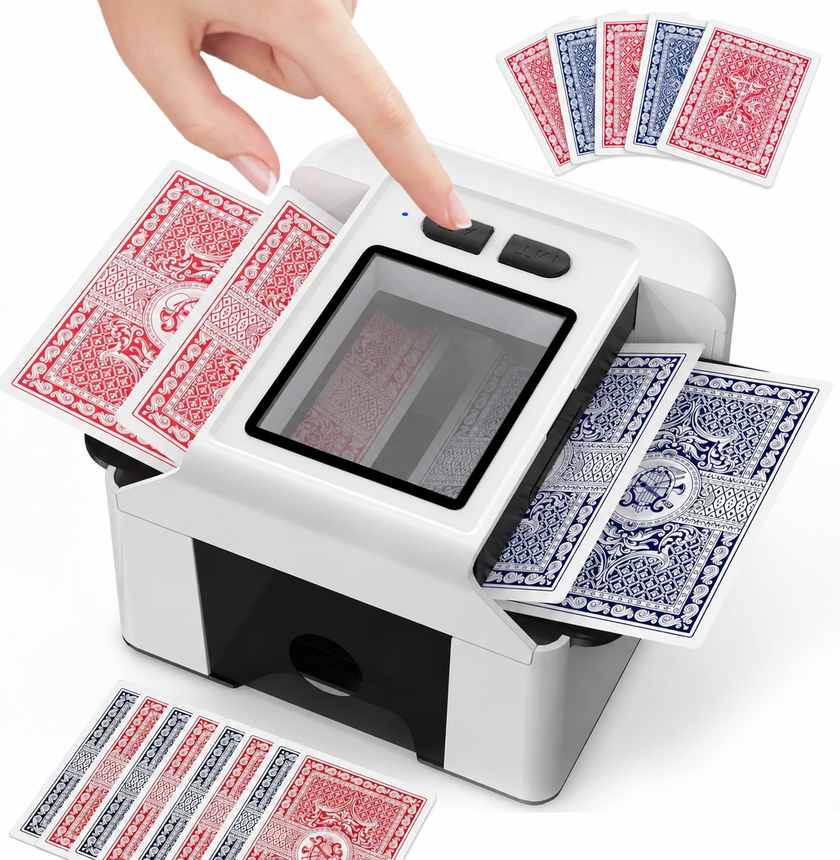Rechargeable Automatic Card Shuffler for Poker & Game Nights