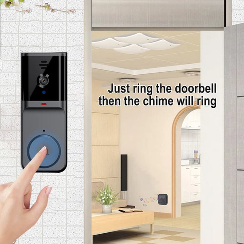 Smart Wifi Wireless Video Doorbell Security Streaming Camera Door Bell Intercom