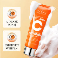 Vitamin C Amino Acid Facial Cleanser Face Glow And Cleans Whitening Brightening Oil Control Face Wash For Men Women