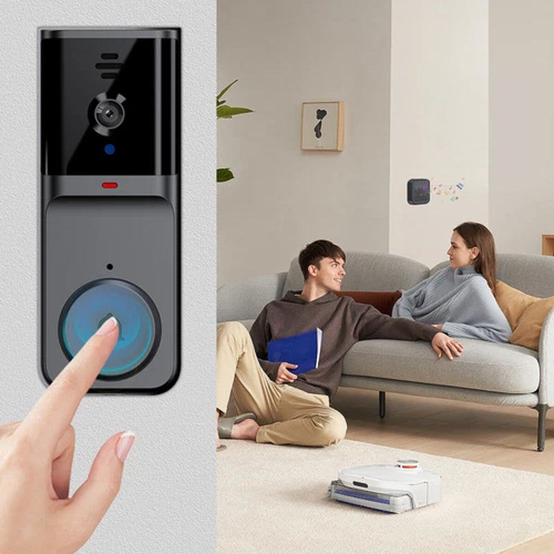 Smart Wifi Wireless Video Doorbell Security Streaming Camera Door Bell Intercom