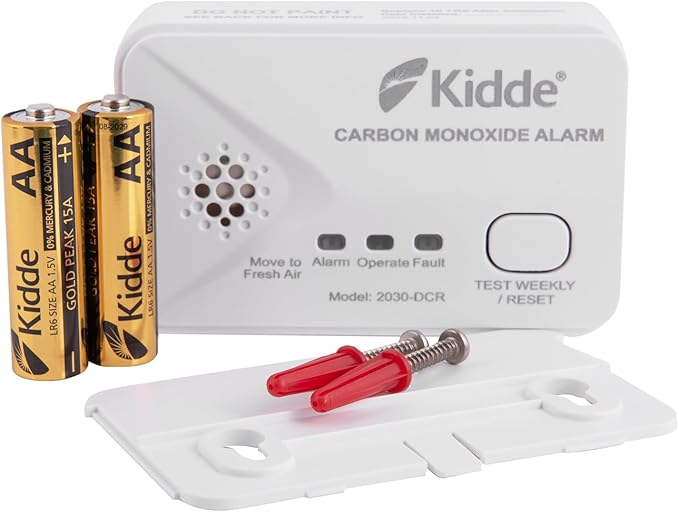 Carbon Monoxide Alarm 10 Year life CO Detector Kidde 2030-DCR