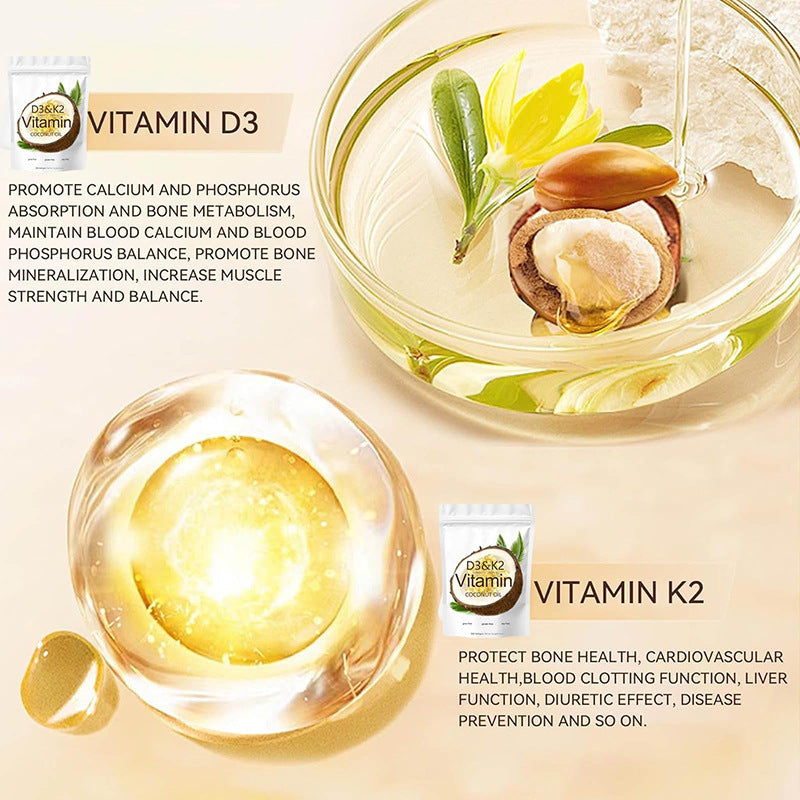 Vitamin D3+ K2 softgel