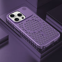 Suitable for iPhone15 mobile phone case cooling magnetic Aromatherapy Breathable net skin touch Apple 15promax protective case PC