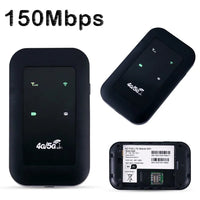4G Pocket Wifi Router 150Mbps Modem Mobile WiFi Hotspot Wireless Mifi Modem Router SIM Card Slot