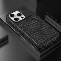 Suitable for iPhone15 mobile phone case cooling magnetic Aromatherapy Breathable net skin touch Apple 15promax protective case PC