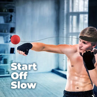 Boxing Ball - Punch Exercise - Head Band - Reflex Speed Training - (UK Shipment)