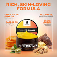 BYROKKO Shine Brown Original Tanning Cream 210ml | Sunbed Tan Accelerator