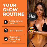 BYROKKO Shine Brown Original Tanning Cream 210ml | Sunbed Tan Accelerator