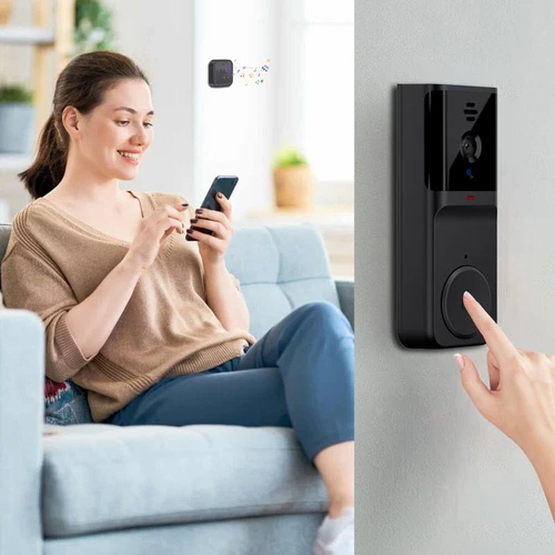 Smart Wifi Wireless Video Doorbell Security Streaming Camera Door Bell Intercom