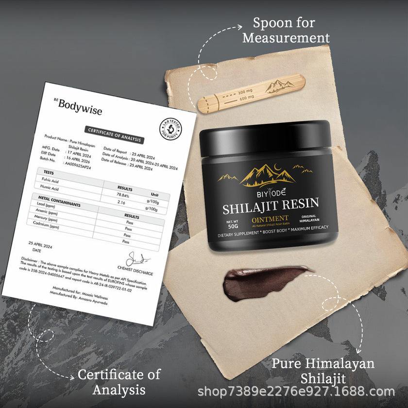 Biyode Himalayan Gold Standard Shilajit Resin - 50g