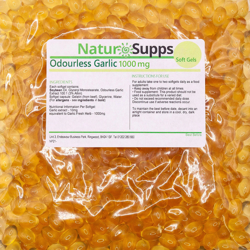NaturSupps Odourless Garlic 1,000mg – 200 Capsules
