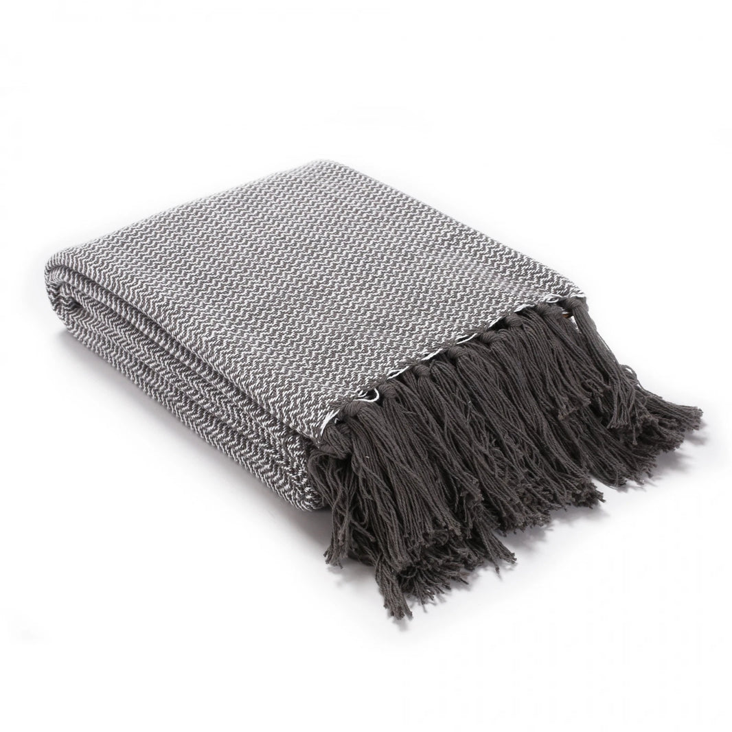 Large Grey Sofa & Bed Throw – 150 × 200cm