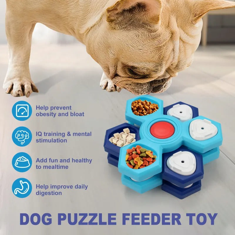 Layers Slow Feeder Puzzle Dog Bowls Assemble Slow Eating Bowl For Dogs Non-slip Interactive Dog Puzzle Game Slow Bowl Pet Products