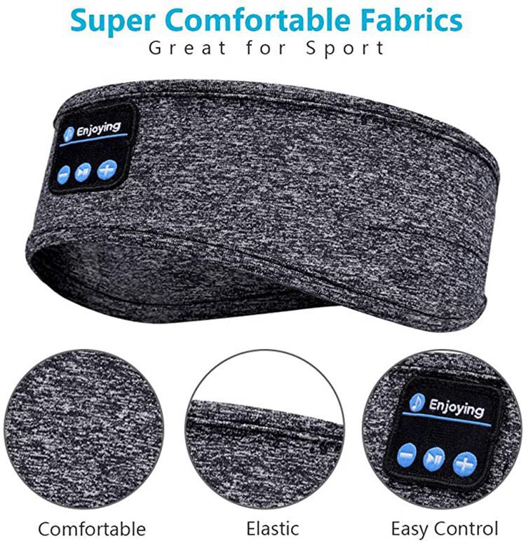 Factory direct sales sleep headphones, Bluetooth headscarf, wireless music sports headband, built-in sleep music eye mask