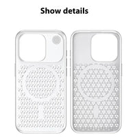 Suitable for iPhone15 mobile phone case cooling magnetic Aromatherapy Breathable net skin touch Apple 15promax protective case PC