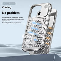 Suitable for iPhone15 mobile phone case cooling magnetic Aromatherapy Breathable net skin touch Apple 15promax protective case PC