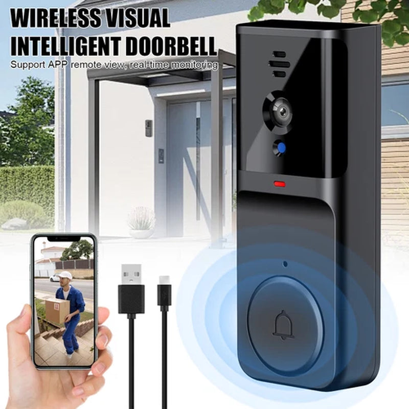 Smart Wifi Wireless Video Doorbell Security Streaming Camera Door Bell Intercom