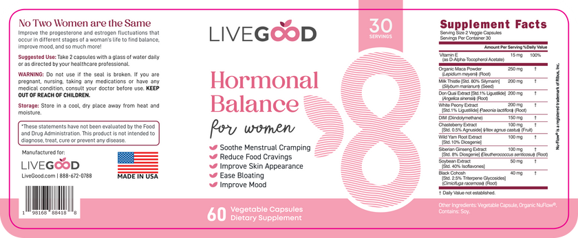 LiveGood Hormonal Balance For Women