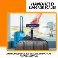 Digital Handheld Luggage Scale – 50kg Capacity, Black