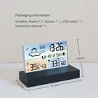 Digital Thermometer Indoor &Outdoor Weather Station Wireless Clock Calendar