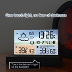 Digital Thermometer Indoor &Outdoor Weather Station Wireless Clock Calendar