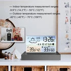 Digital Thermometer Indoor &Outdoor Weather Station Wireless Clock Calendar