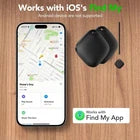Air Tag Tracker for Apple - Works with 'Find My' App - Black