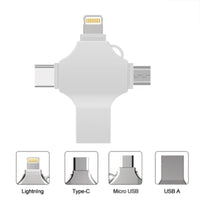 2TB 4in1 Flash Drive Photo Storage Stick OTG For iPhone Samsung Android PC