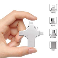 2TB 4in1 Flash Drive Photo Storage Stick OTG For iPhone Samsung Android PC