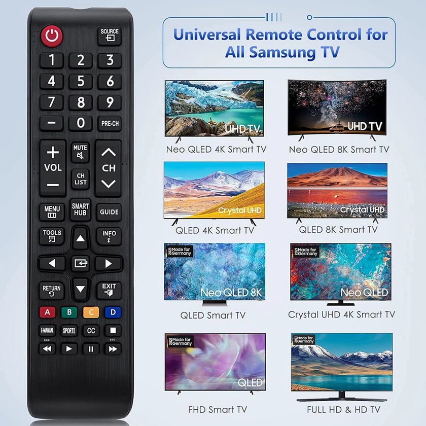 Samsung Compatible TV Remote Control Universal BN59-01175N Replacement Smart TV Led 4K