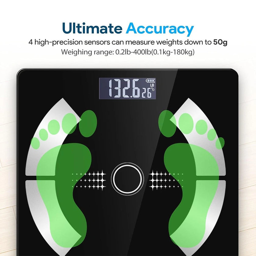 Smart Scales for Body Weight Body Fat, Bluetooth Body Fat Digital Scale with APP
