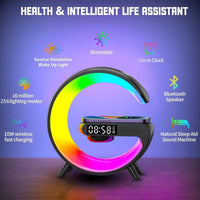 Smart G Shape Lamp Bluetooth Speaker Wireless Charger G Lamp Intelligent LED