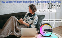 Smart G Shape Lamp Bluetooth Speaker Wireless Charger G Lamp Intelligent LED