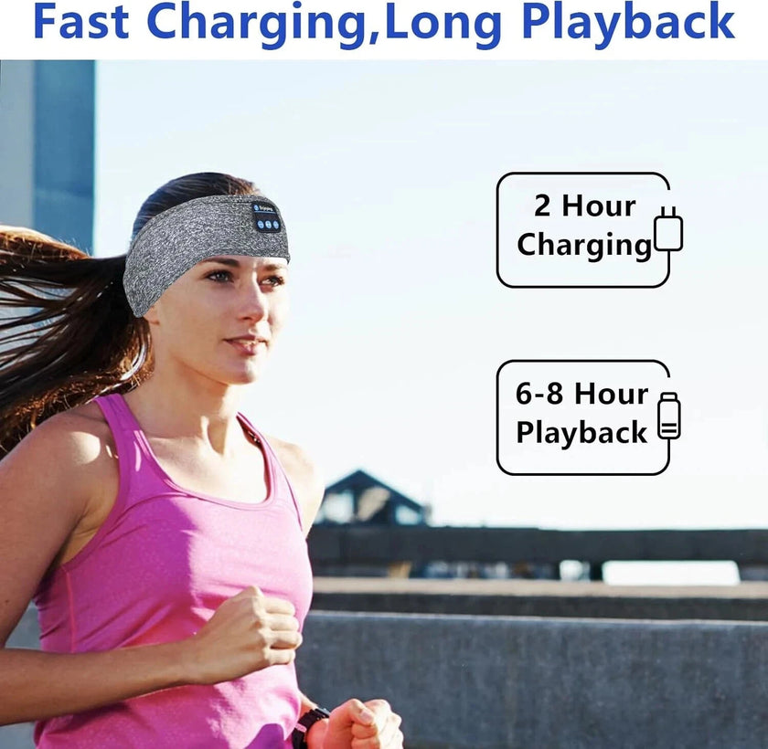 Headband Headphones - Soft Comfortable Fitting While Sleeping - Bluetooth 5.0