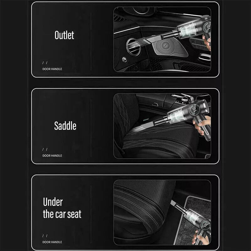 Wireless Vacuum Cleaner Handheld Mini Vaccum 29000 pa Power Suction USB Rechargeable