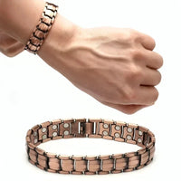 Mens PURE COPPER Bracelet Magnetic Therapy for Arthritis Pain Relief