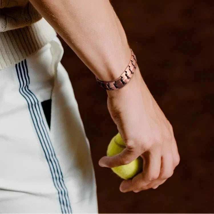 Mens PURE COPPER Bracelet Magnetic Therapy for Arthritis Pain Relief