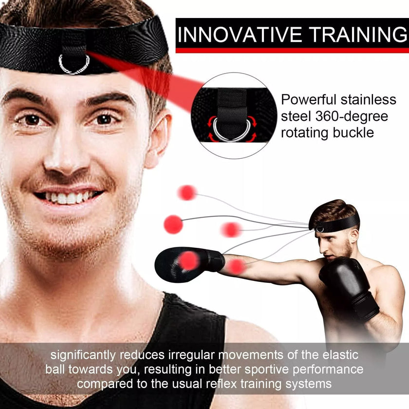Boxing Ball - Punch Exercise - Head Band - Reflex Speed Training - (UK Shipment)